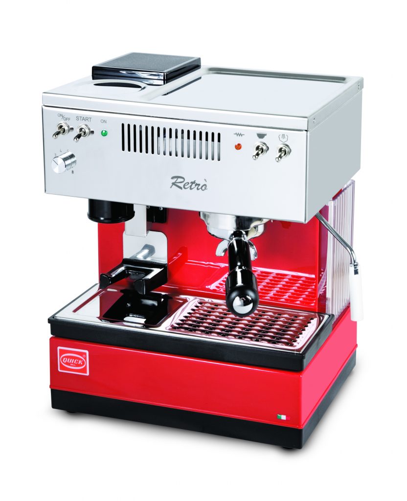 Quick Mill 0835 Retro Espresso Machine Rojo