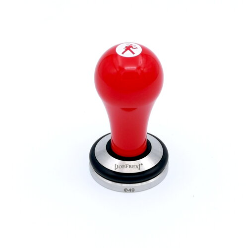 Olympia Express Tamper rojo con logotipo, 54 mm