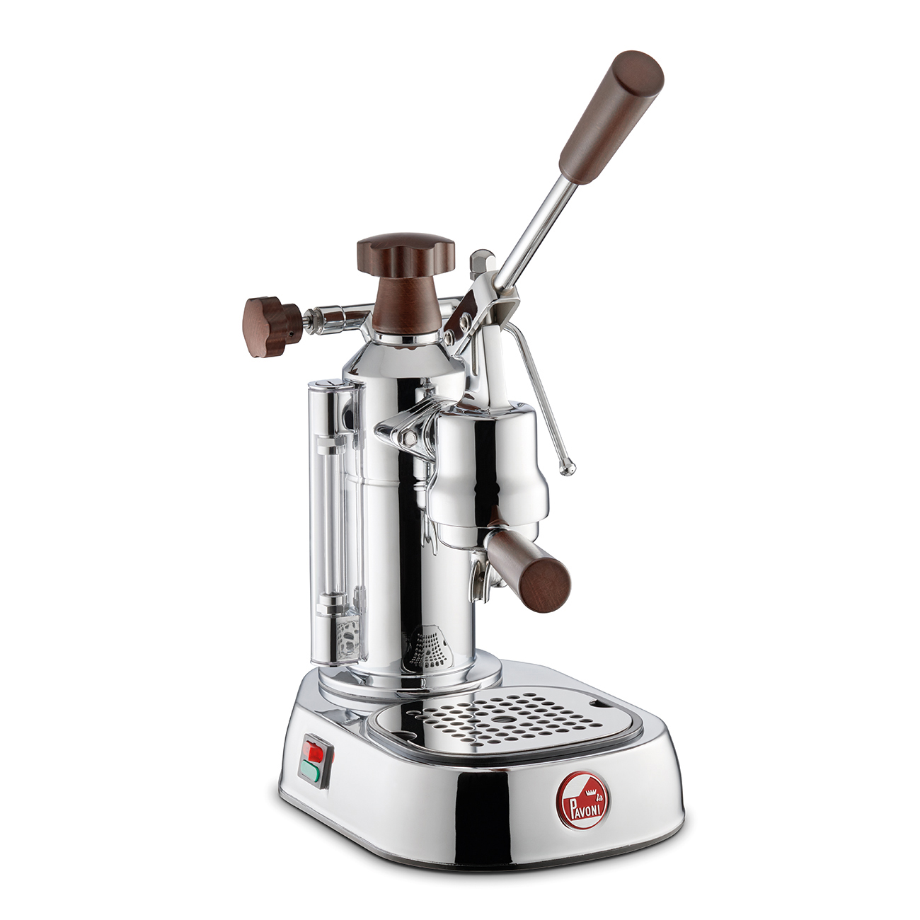 Máquina de café espresso La Pavoni Europiccola Lusso con asas de madera